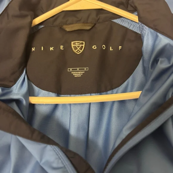 Men's Nike Blue/Periwinkle Short Sleeve Golf Windbreaker Jacket Like New - Picture 5 of 6